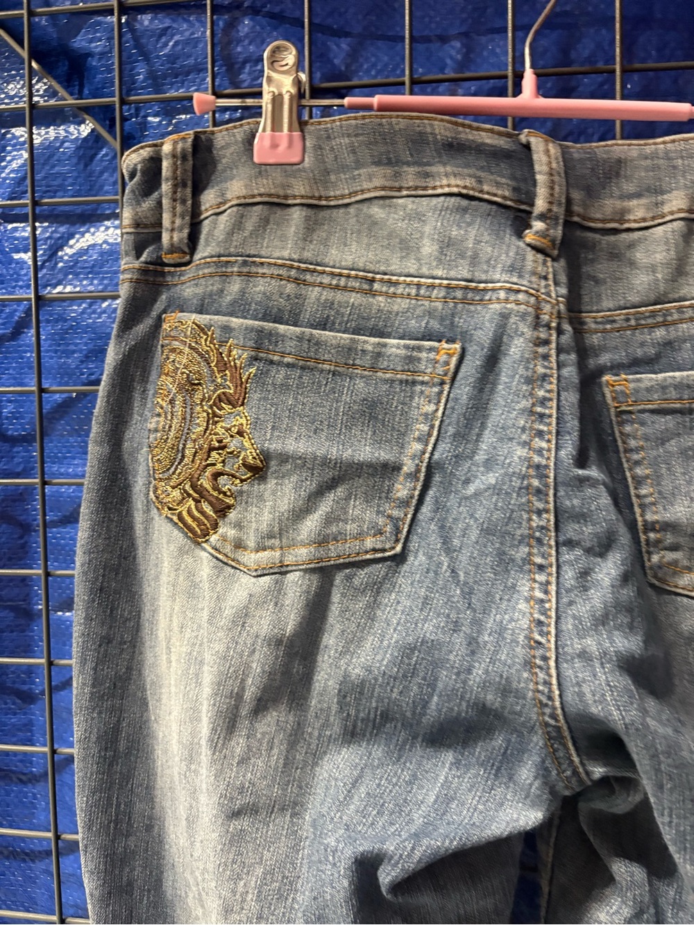 Rocawear Women’s Light Blue Embroidered Pocket Jeans - Picture 3 of 6